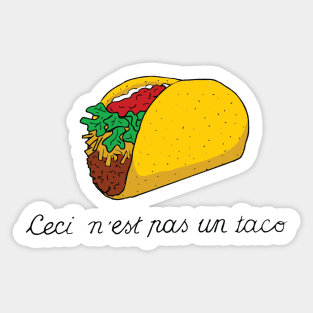 This is not a Taco Sticker